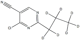 4-Chloro-5-cyano-2-(n-propyl-d7)-pyrimidine Struktur