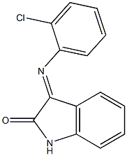 3-[(2-chlorophenyl)imino]-1,3-dihydro-2H-indol-2-one Struktur