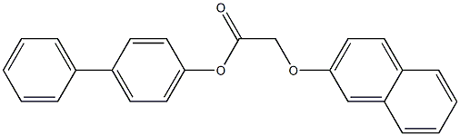 4-biphenylyl (2-naphthyloxy)acetate Struktur