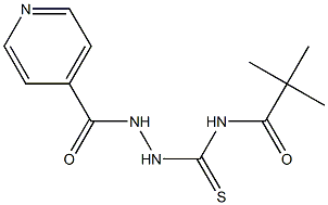 N-[(2-isonicotinoylhydrazino)carbonothioyl]-2,2-dimethylpropanamide Struktur