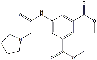 dimethyl 5-(2-(pyrrolidin-1-yl)acetamido)isophthalate Struktur