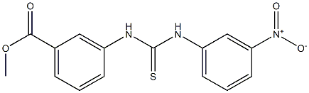 methyl 3-(3-(3-nitrophenyl)thioureido)benzoate Struktur