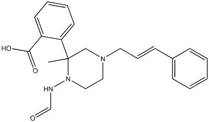 (E)-methyl 2-(4-cinnamylpiperazine-1-carboxamido)benzoate Struktur