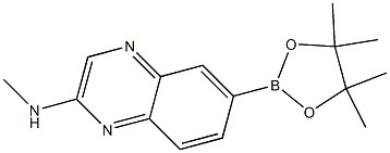 N-methyl-6-(4,4,5,5-tetramethyl-1,3,2-dioxaborolan-2-yl)quinoxalin-2-amine Struktur