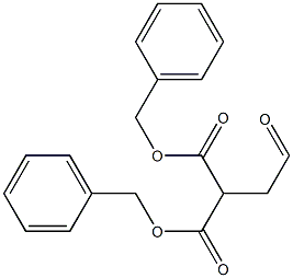 benzyl 2-(benzyloxycarbonyl)-4-oxobutanoate Struktur