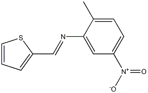 5-NITRO-N-(2-THIENYLMETHYLENE)-O-TOLUIDINE Struktur