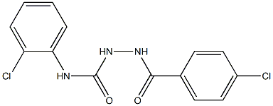 1-(4-CHLOROBENZOYL)-4-(2-CHLOROPHENYL)SEMICARBAZIDE Struktur