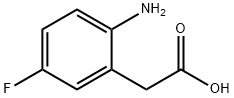 2-(2-Amino-5-fluorophenyl)acetic acid Struktur