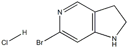 6-Bromo-2,3-dihydro-1H-pyrrolo[3,2-c]pyridine hydrochloride Struktur