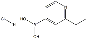 2-Ethylpyridine-4-boronic acid.HCl Struktur