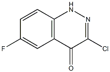 3-Chloro-6-fluoro-1H-cinnolin-4-one Struktur