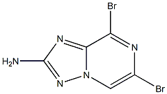 6,8-Dibromo-[1,2,4]triazolo[1,5-a]pyrazin-2-ylamine Struktur