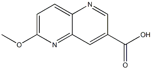 6-Methoxy-[1,5]naphthyridine-3-carboxylic acid Struktur