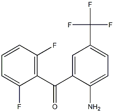 (2-amino-5-(trifluoromethyl)phenyl)(2,6-difluorophenyl)methanone Struktur