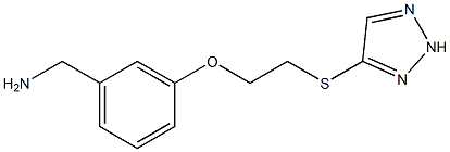 (3-(2-(2H-1,2,3-triazol-4-ylthio)ethoxy)phenyl)methanamine Struktur