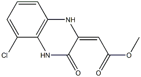 (E)-methyl 2-(5-chloro-3-oxo-3,4-dihydroquinoxalin-2(1H)-ylidene)acetate Struktur