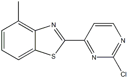 2-(2-chloropyrimidin-4-yl)-4-methylbenzo[d]thiazole Struktur