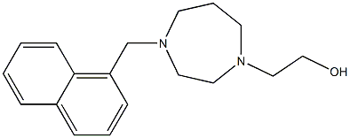 2-(4-(naphthalen-1-ylmethyl)-1,4-diazepan-1-yl)ethanol Struktur