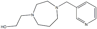 2-(4-(pyridin-3-ylmethyl)-1,4-diazepan-1-yl)ethanol Struktur