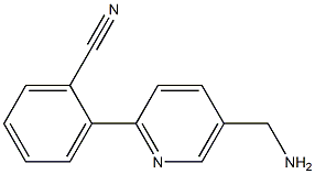 2-(5-(aminomethyl)pyridin-2-yl)benzonitrile Struktur