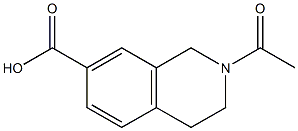 2-acetyl-1,2,3,4-tetrahydroisoquinoline-7-carboxylic acid Struktur