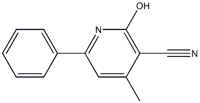 2-hydroxy-4-methyl-6-phenylnicotinonitrile Struktur