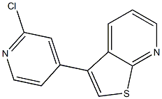 3-(2-chloropyridin-4-yl)thieno[2,3-b]pyridine Struktur