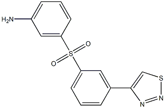 3-(3-(1,2,3-thiadiazol-4-yl)phenylsulfonyl)aniline Struktur