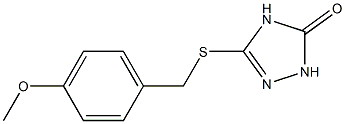 3-(4-methoxybenzylthio)-1H-1,2,4-triazol-5(4H)-one Struktur