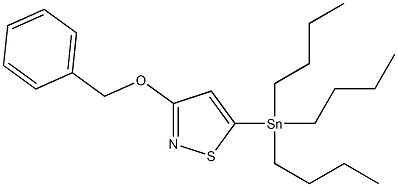 3-(benzyloxy)-5-(tributylstannyl)isothiazole Struktur