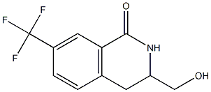 3-(hydroxymethyl)-7-(trifluoromethyl)-3,4-dihydroisoquinolin-1(2H)-one Struktur