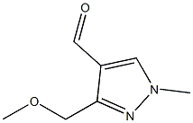 3-(methoxymethyl)-1-methyl-1H-pyrazole-4-carbaldehyde Struktur