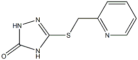 3-(pyridin-2-ylmethylthio)-1H-1,2,4-triazol-5(4H)-one Struktur