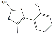 4-(2-chlorophenyl)-5-methylthiazol-2-amine Struktur