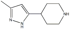 4-(3-methyl-1H-pyrazol-5-yl)piperidine Struktur