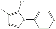 4-(5-bromo-4-methyl-1H-imidazol-1-yl)pyridine Struktur