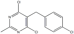 4,6-dichloro-5-(4-chlorobenzyl)-2-methylpyrimidine