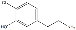 5-(2-aminoethyl)-2-chlorophenol Struktur