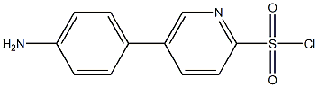 5-(4-aminophenyl)pyridine-2-sulfonyl chloride Struktur