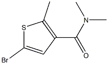 5-bromo-N,N,2-trimethylthiophene-3-carboxamide Struktur