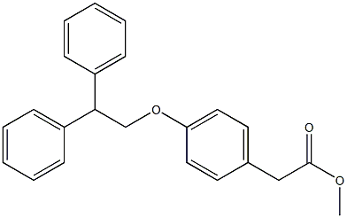 methyl 2-(4-(2,2-diphenylethoxy)phenyl)acetate Struktur