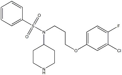 N-(3-(3-chloro-4-fluorophenoxy)propyl)-N-(piperidin-4-yl)benzenesulfonamide