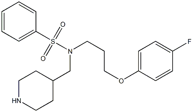 N-(3-(4-fluorophenoxy)propyl)-N-(piperidin-4-ylmethyl)benzenesulfonamide