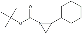 tert-butyl 2-cyclohexylaziridine-1-carboxylate Struktur