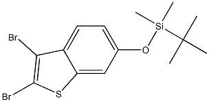 tert-butyl(2,3-dibromobenzo[b]thiophen-6-yloxy)dimethylsilane Struktur