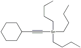 tributyl(cyclohexylethynyl)stannane Struktur