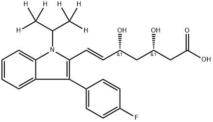 3S,5R-Fluvastatin D6 Struktur