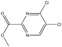 4,5-Dichloro-pyrimidine-2-carboxylic acid methyl ester Struktur