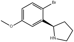 (2R)-2-(2-BROMO-5-METHOXYPHENYL)PYRROLIDINE Struktur