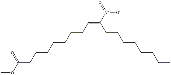 (E)-methyl 10-nitrooctadec-9-enoate Struktur